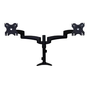 0065030858571 - StarTechcom Dual Monitorhalterung mit verstellbaren Armen - Monitor Tischhalterung (12 bis 24) höhenverstellbar mit Kabelführung - Befestigungskit - einstellbarer Arm - für 2 LCD-Displays - Schwarz
