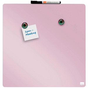 5028252621137 - nobo Whiteboard quadratisches 360 x 360 cm rosa lackierter Stahl