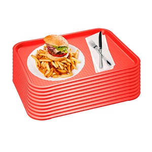 APS Tabletts rot eckig 41,0 x 30,5 cm, 10 St.