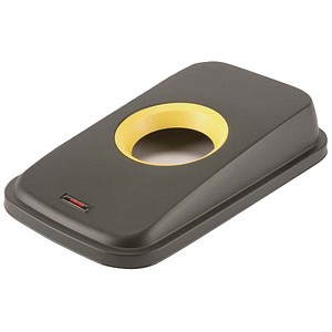 vileda® PROFESSIONAL Geo runde Öffnung Mülleimer-Deckel schwarz, 1 St.