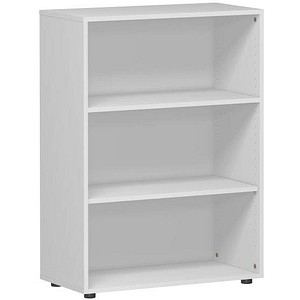 4038933065229 - Geramoebel Speed Office Melaminharzbeschichtete Spanplatte Regal 2 Fachböden 800 x 420 x 1104 mm Hellgrau