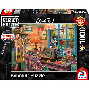 Schmidt Steve Read - Secret Puzzle Im Nähzimmer Puzzle, 1000 Teile