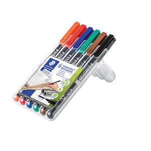4007817323496 - Folienstift 314 B farbig sortiert 10-25 mm 6er Etui permanent 4007817323496 Staedtler (Lumocolor) 6 Stück 4007817323496 - Folienstift 314 B farbig sortiert 10-25 mm 6er Etui permanent 4007817323496 Staedtler (Lumocolor) 6 Stück