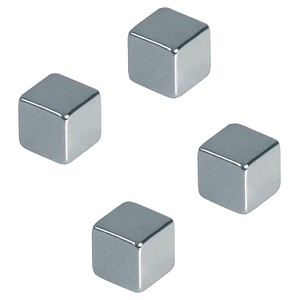 4016946216623 - Neodym-Haftmagnete HMN1010 Würfel 10x10 (BxL) silber 3000g Haftkraft 4016946216623 HMN1010 4 Stück