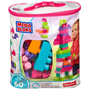 0065541084179 - Mattel Mega Bloks Bausteine-Beutel pink (60 Teile) Steck-Bausteine Kinder Bauklötze DCH54 0065541084179 - Mattel Mega Bloks Bausteine-Beutel pink (60 Teile) Steck-Bausteine Kinder Bauklötze DCH54