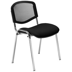 5901747156492 - 4 Besucherstühle Iso Ergo Mesh schwarz Stoff 5901747156492 4 Stück 5901747156492 - 4 Besucherstühle Iso Ergo Mesh schwarz Stoff 5901747156492 4 Stück