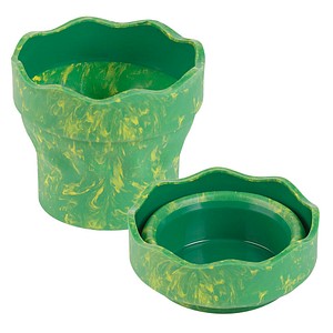4005401815280 - Wasserbecher Clic&Go grün marble 4005401815280 Faber-Castell