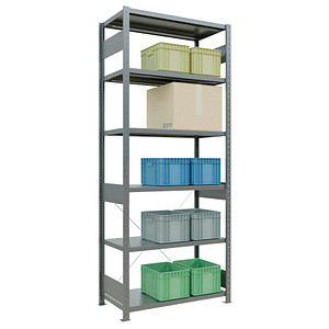 4004514202895 - Gebrüder Schulte - Fachbodenregal Komplettregale MULTIplus250 2500x1000x500mm (Grundregal) Traglast 250kg 4004514202895 - Gebrüder Schulte - Fachbodenregal Komplettregale MULTIplus250 2500x1000x500mm (Grundregal) Traglast 250kg