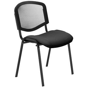 5901747156515 - 4 Besucherstühle Iso Ergo Mesh anthrazit schwarz Stoff 5901747156515 4 Stück 5901747156515 - 4 Besucherstühle Iso Ergo Mesh anthrazit schwarz Stoff 5901747156515 4 Stück