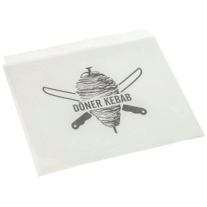 4002911396865 - Döner-Kebab-Tüten Pergament-Ersatz 16 cm x 16 cm weiß fettdicht 86170 4002911396865 86170 1000 Stück