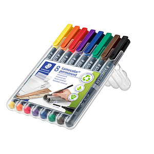 4007817323519 - Folienstift 314 B farbig sortiert 10-25 mm 8er-Etui permanent 4007817323519 Staedtler (Lumocolor) 8 Stück 4007817323519 - Folienstift 314 B farbig sortiert 10-25 mm 8er-Etui permanent 4007817323519 Staedtler (Lumocolor) 8 Stück
