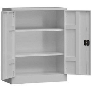 ClassiX Stahlschrank X-530310 lichtgrau 80,0 x 38,0 x 100,0 cm, aufgebaut