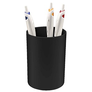cep Stiftehalter 500 FIRST schwarz recycelbares Polystyrol 7,5 x 7,5 x 10,5 cm