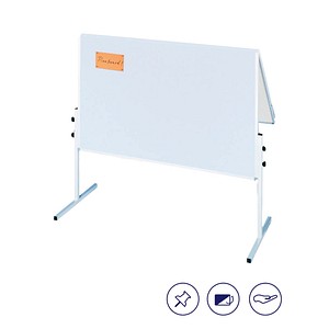 4016946070584 - Moderationstafel CC CC-UMTK-G 120x150cm Karton + Karton (beidseitig) pinnbar klappbar weiß + weiß 4016946070584 Franken