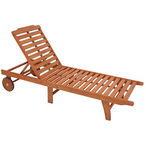 Garden Pleasure Sonnenliege Palm Springs braun Holz