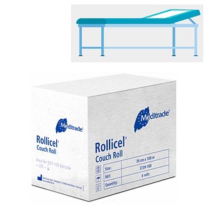 4250016460985 - Ärztekrepp ROLLICEL® 2-lagig weiß 390 cm x 1000 m 6 Rollen 4250016460985 - Ärztekrepp ROLLICEL® 2-lagig weiß 390 cm x 1000 m 6 Rollen