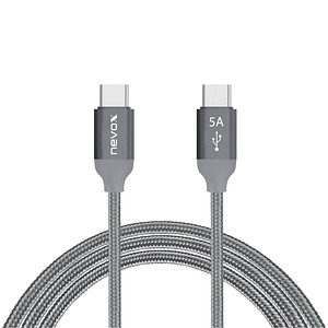 4250686406542 - USB C USB-Kabel mit Emarker Chip 20 m silber 4250686406542 nevox