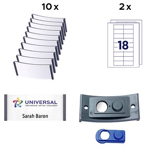 4260320190379 - badgepoint Namensschild polar POL30MA02-10DR 70x30mm an 10St 4260320190379 10 Stück 4260320190379 - badgepoint Namensschild polar POL30MA02-10DR 70x30mm an 10St 4260320190379 10 Stück