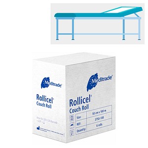 4250016460992 - Ärztekrepp ROLLICEL® 2-lagig weiß 500 cm x 1000 m 6 Rollen 4250016460992 - Ärztekrepp ROLLICEL® 2-lagig weiß 500 cm x 1000 m 6 Rollen