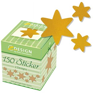 4004182569207 - AVERY Zweckform Papier Weihnachtssticker 7 cm 150 Stück