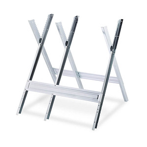 4052025294625 - Relaxdays Sägebock Holzsägearbeiten klappbar Sägegestell für Kettensägen Stahl H x B x T 81 x 755 x 81 cm silber