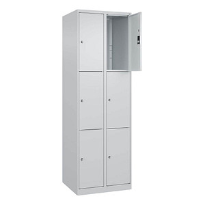 4067521350393 - Schließfachschrank Classic Plus lichtgrau 080000-203 S10008 9 Schließfächer 600 x 500 x 1850 cm 4067521350393 C+P-Möbel