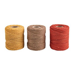 4006166935794 - Makramee Garn selfgelb natur terrakotta Ø 10 mm 3 St