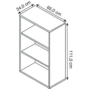 4260637311986 - Aktenregal Amatis trüffeleiche 650 x 340 x 1110 cm